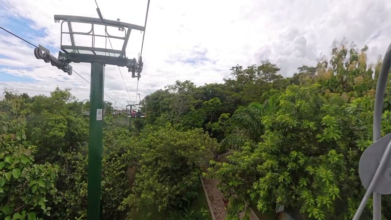 Mahogany bay , Roatan Island  Chair lift to the beach