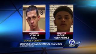 Deadly crash suspects have criminal records