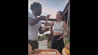 Bobbi Althoff & Funny Marco Does A Rock Paper Scissors TikTok Taco 🌮 Eat Or Run Challenge 🤣