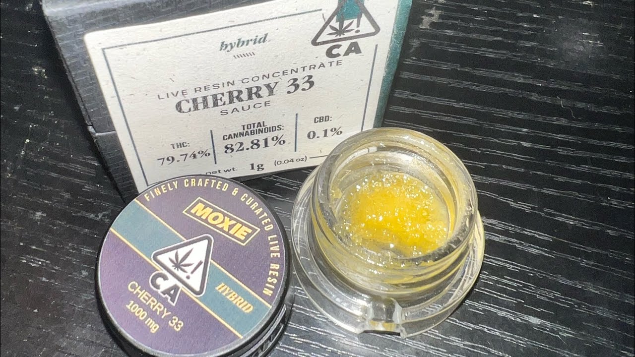 MOXIE Cherry 33 Live Resin Sauce Honest Wax Review