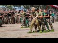 Military fun  us army soldiers tries indonesian traditional game