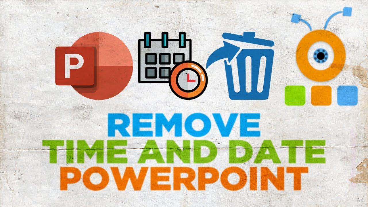 How to remove time and date in powerpoint youtube