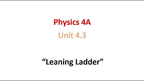 Leaning Ladder