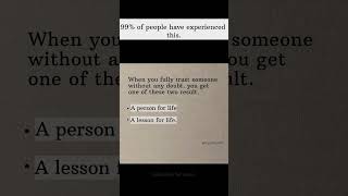 Trust Gives You Two Things: A Person or A Lesson 💭 | #Life Reality Quote |#motivation