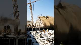 Half - Finished High - Rise Construction Project Collapses Instantly