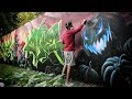 Painting UNBELIEVABLE Halloween wall | Ft. Smoe