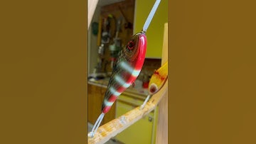 Painting a irresistible Buster jerk #luremaking #lurepainting #fishing #fishinglure #lure #cwc