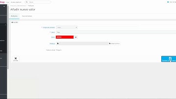 Añadir atributos en PrestaShop