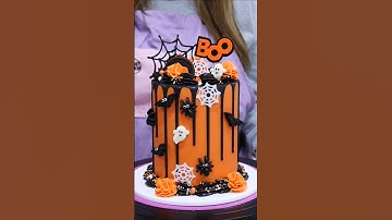 Boo! 👻 Use code FROSTLOVE10 for a discount at frostform.com #halloween #cake #ytshorts