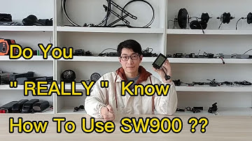 Do you REALLY know how to use SW900 ebike display ?