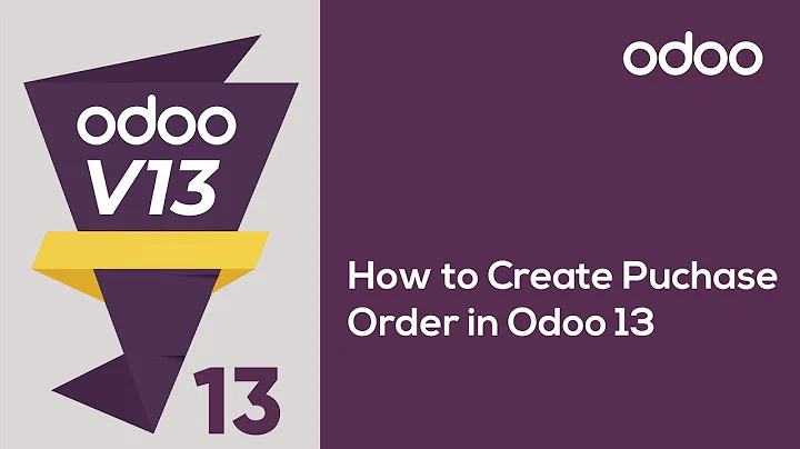 How to create purchase order in Odoo 13?