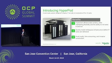 OCPSummit19 - Accelerate IT Deployments with Rack Ready Pod Based Designs - by Schneider Electric