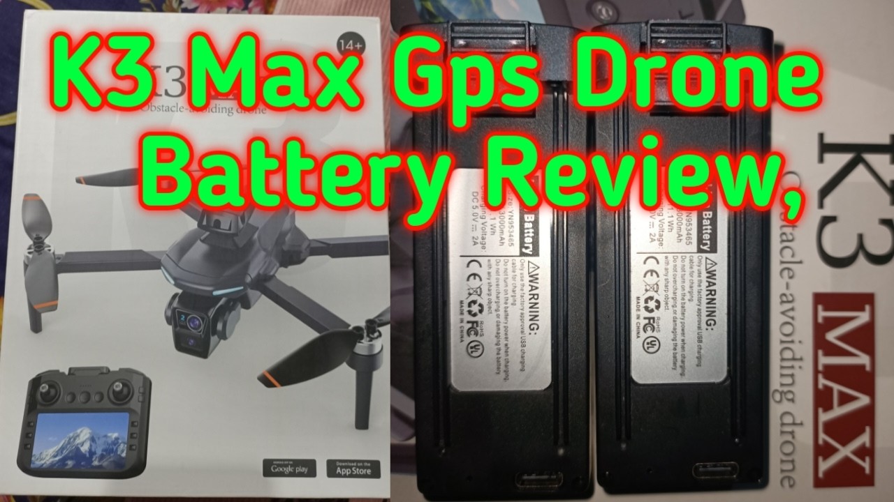 K3 Max GPS Drone Battery Review Bangla | Flight Time Test & Charging Time