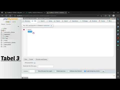 MEMBUAT DATABASE & TABEL MENGGUNAKAN QUERY SQL, XAMPP