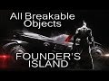 Batman: Arkham Knight - Founder&#39;s Island - All Breakable Objects Locations