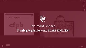 Fair Credit ECOA Clip