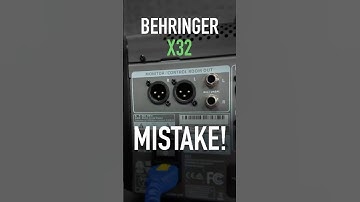 Don’t Accidentally Use the Control Room Outs on the Behringer X32! #drewbrashler #behringerx32