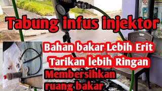 Servicing Beat fuel injector using an injector cleaning tool