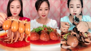 Chinese Mukbang ASMR Spicy Seafood(Octopus, Oyster, Gaint Lobster Tail,King Crabs）Eating Show 384