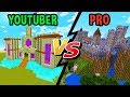 Youtuber vs. Pro Builder - CASTLES! | Minecraft