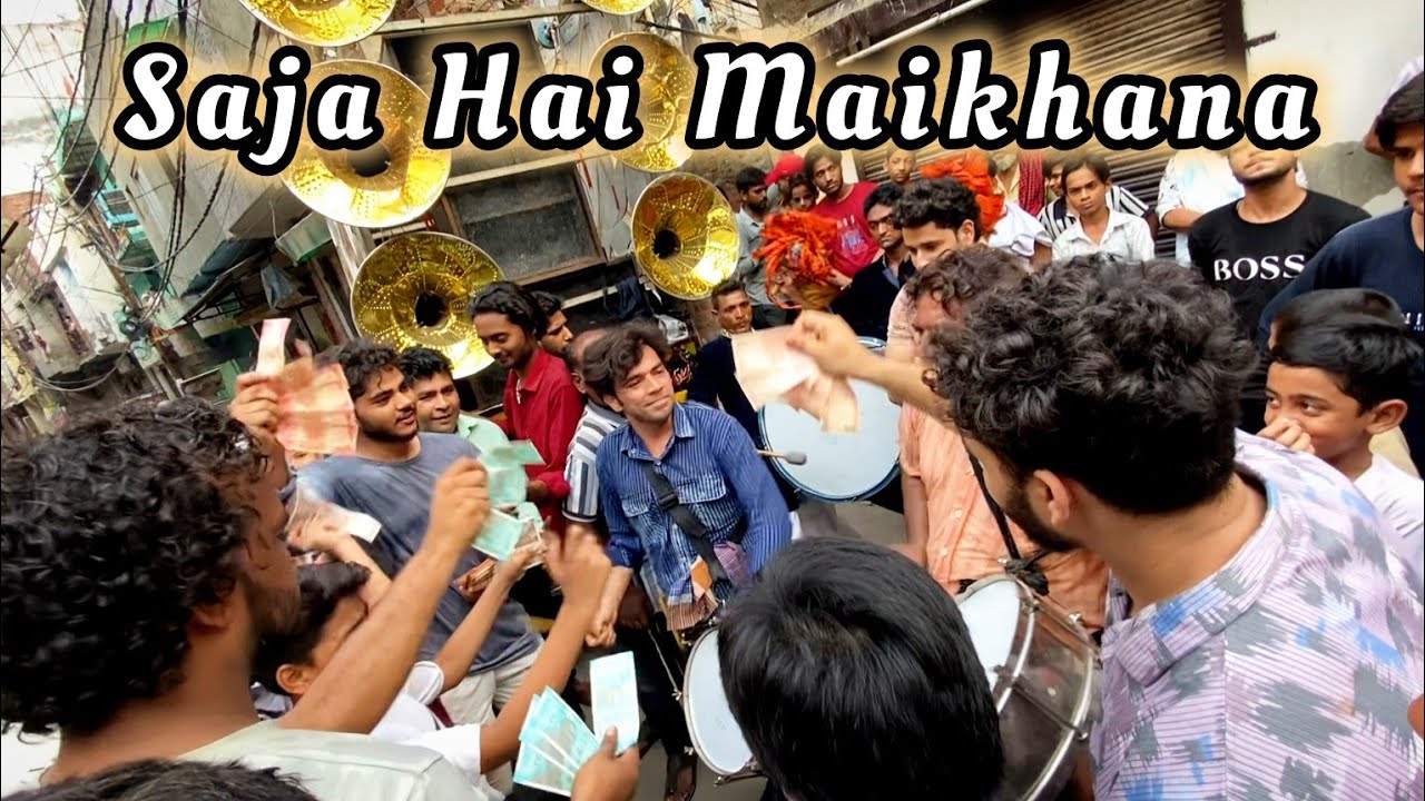 SAJA HAI MAIKHANA🎺 Shri Punjab Band DELHI 👑 #viral #band