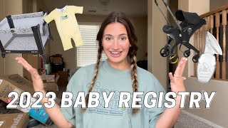 BABY REGISTRY 2023 HAUL\/GIFTS | our first baby!