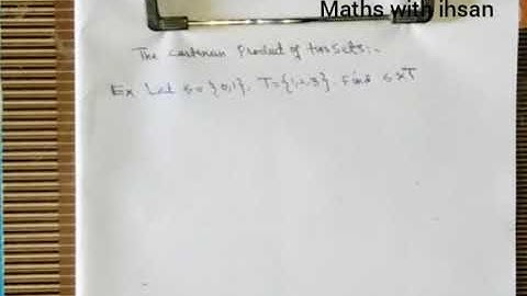 Cartesian product of Sets | Set lecture #3