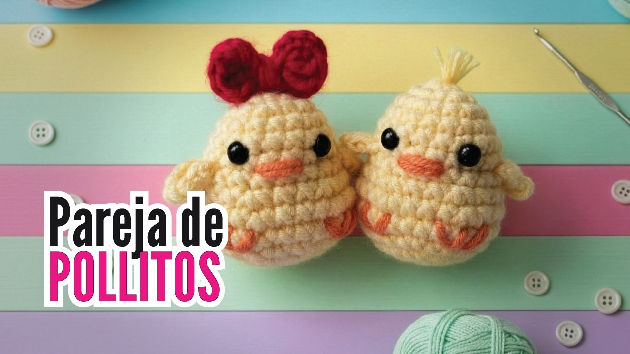 Cómo hacer pollitos en crochet paso a paso | Tutorial fácil para principiantes 🐥