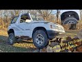 How To Lift The Rear Sidekick Tracker Spacer lift . Shock Tech with some Flex at the End