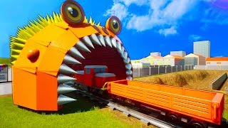 We Tried to Stop the Train with Lego Monsters & Terminators in Brick Rigs Multiplayer Roleplay!