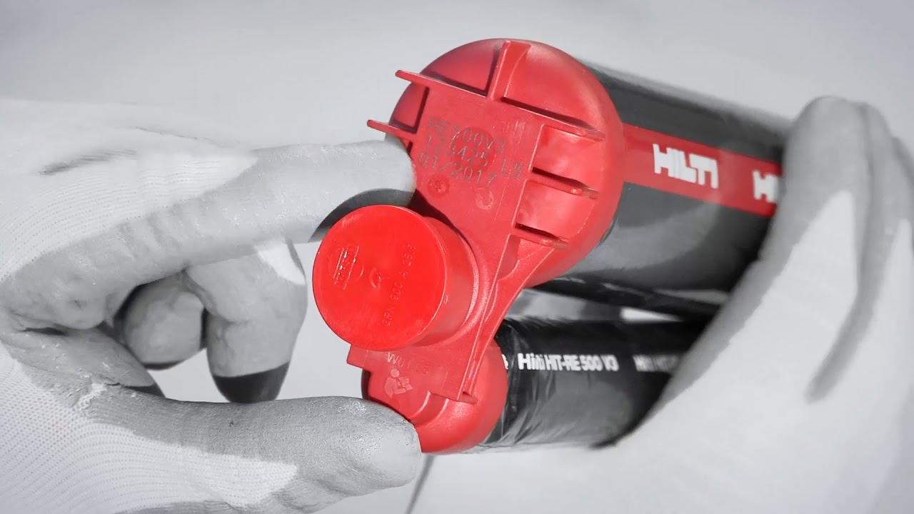 HILTI HIT RE 500-V3 OVERHEAD - YouTube