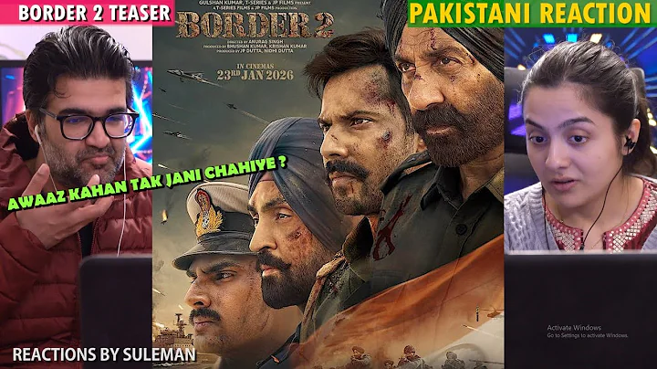 Pakistani Couple Reacts To BORDER 2 Teaser | Sunny Deol | Varun D | Ahan | Diljit 