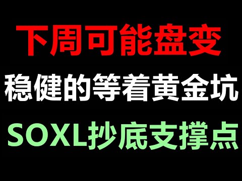 美股下周行情分享！QQQ下周可能盘变，稳健的等着黄金坑！SOXL抄底支撑点！TSLA缠论教科书式走法！TSLA QQQ SPY SQQQ SOXL SOXS SQ AAPL NVDA TQQQ