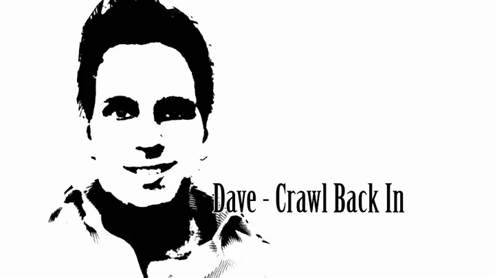 Dave Schepers- Crawl Back In (cover)