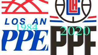 Evolution Of The Clippers Logo 1984-2020
