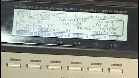 AKAI MPC2000xl Motif midirecordsetup