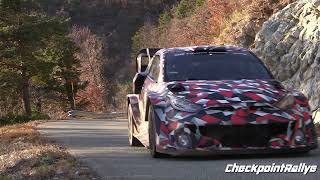 - TEST E. EVANS - TOYOTA GR YARIS HYBRID RALLY1 - MONTE CARLO 2022- CHECKPOINTRALLYE -