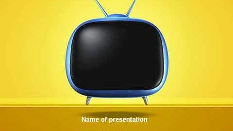 Analog Television PowerPoint Template by PoweredTemplate.com
