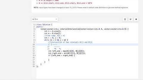 May LeetCoding Challenge - Day 23 - Interval List Intersections in C++ with explanation