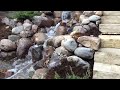 Waukee Iowa Aquascape waterfall into ecosystem pond, Just Add Water, 515.208.4099