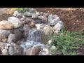 Waukee Iowa Aquascape waterfall into ecosystem pond, Just Add Water, 515.208.4099