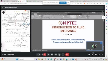 NPTEL_Introduction to Fluid Mechanics_Problem solving session 10