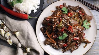 Chinese Stir Fry Beef لحم صيني بالخضروات