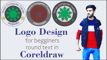 Type round text in coreldraw logo design in corel coreldraw