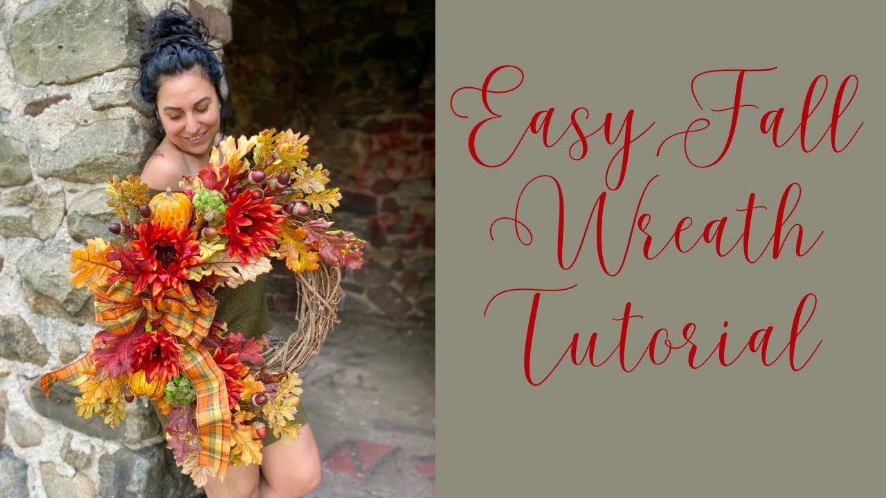 Easy Fall Wreath Tutorial - YouTube