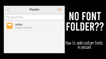 No fonts folder in picsart to add custom fonts | how to get them back | Cherry bomb