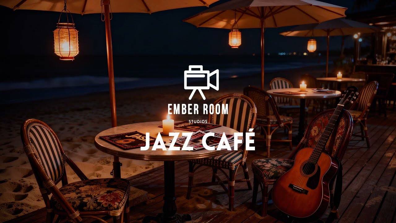 5 Hours of Relaxing Jazz Café on the Beach ☕🌊 | Smooth Jazz Music for Study, Sleep & Chill