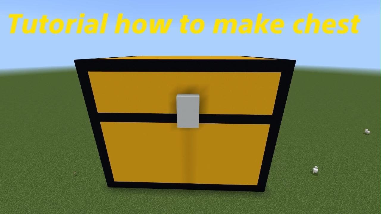 Tutorial how to make chest Minecraft - YouTube