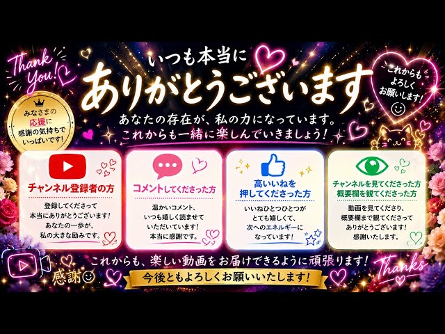 これをご覧になられているみなさまありがとうございます😊サンキュー