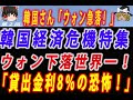【ゆっくり解説】韓国さん、緊急事態！ウォンの下落速度が先進国･新興国の中でもダントツ！ 金利3％で貸出金利が8％となり不動産価格が下落してバブルもいよいよ崩壊か！